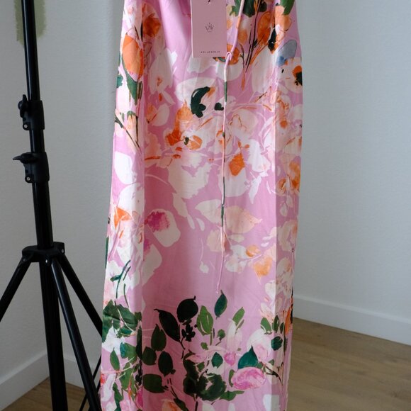 Hello Molly - Feeling Moody Maxi Dress Pink Floral - Size Medium/6 - Picture 3 of 8